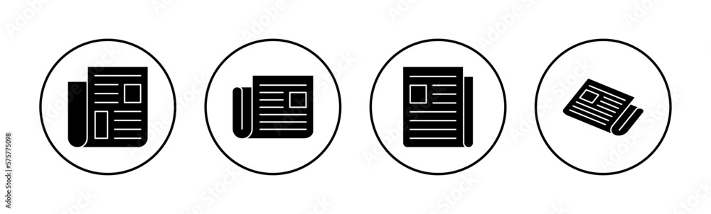Newspaper icon vector for web and mobile app. news paper sign and symbolign Newspaper icon vector for web and mobile app. news paper sign and symbolign