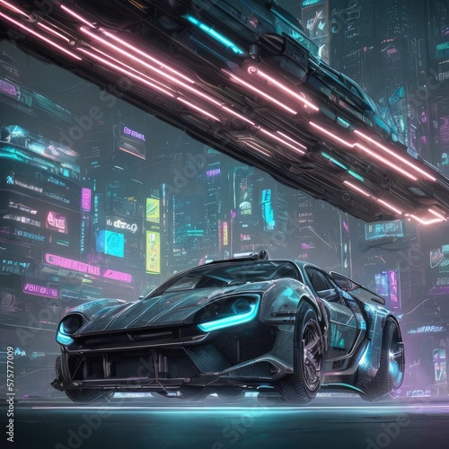 Futuristic Car - Cyberpunk Car - Sport © Mohsen