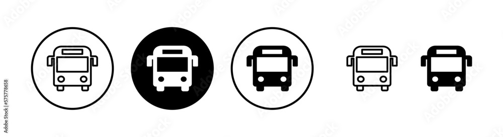 Bus icon vector illustration. bus sign and symbol. transport symbol Bus icon vector illustration. bus sign and symbol. transport symbol