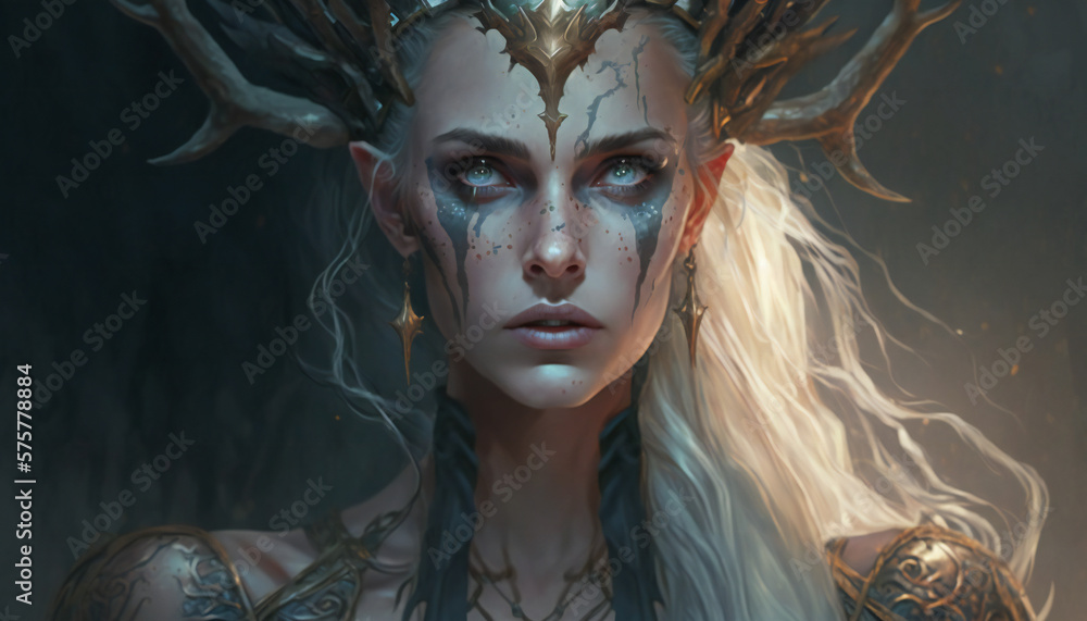 Hel god of Darkness - Desert - German Mythologies - Generative AI Hel god of Darkness - Desert - German Mythologies - Generative AI