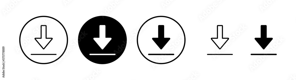 Download icon vector illustration. Download sign and symbol Download icon vector illustration. Download sign and symbol