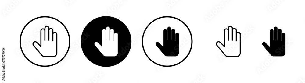 Hand icon vector illustration. hand sign and symbol. hand gesture Hand icon vector illustration. hand sign and symbol. hand gesture