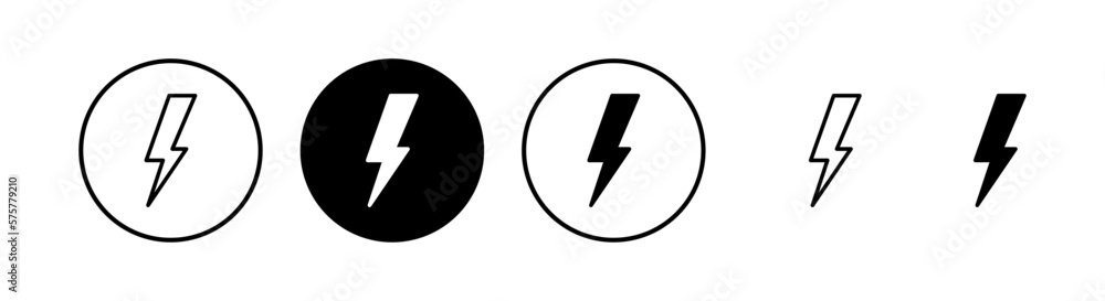 Lightning icon vector illustration. electric sign and symbol. power icon. energy sign Lightning icon vector illustration. electric sign and symbol. power icon. energy sign