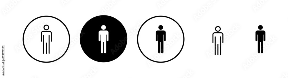 Man icon vector illustration. male sign and symbol. human symbol Man icon vector illustration. male sign and symbol. human symbol