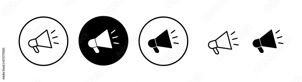 Megaphone icon vector illustration. Loudspeaker sign and symbol Megaphone icon vector illustration. Loudspeaker sign and symbol