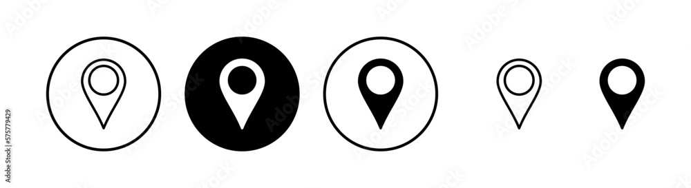 Pin icon vector illustration. Location sign and symbol. destination icon. map pin Pin icon vector illustration. Location sign and symbol. destination icon. map pin
