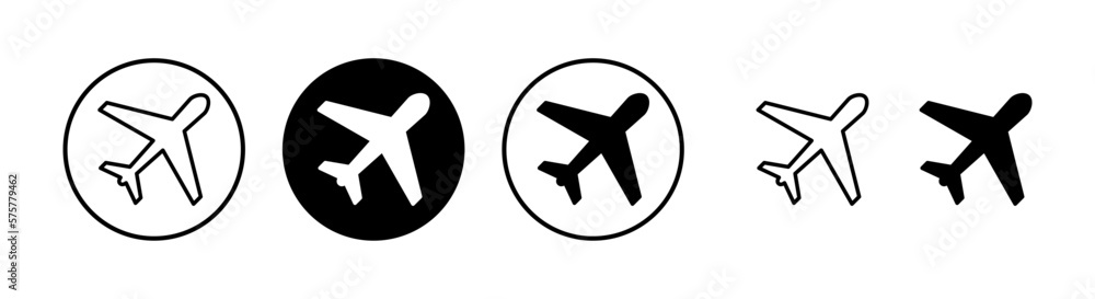 Plane icon vector illustration. Airplane sign and symbol. Flight transport symbol. Travel sign. aeroplane Plane icon vector illustration. Airplane sign and symbol. Flight transport symbol. Travel sign. aeroplane