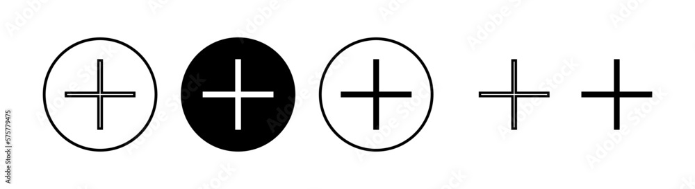 Plus Icon vector illustration. Add plus sign and symbol Plus Icon vector illustration. Add plus sign and symbol
