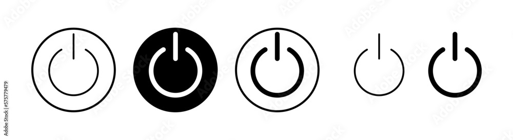 Power icon vector illustration. Power Switch sign and symbol. Electric power Power icon vector illustration. Power Switch sign and symbol. Electric power