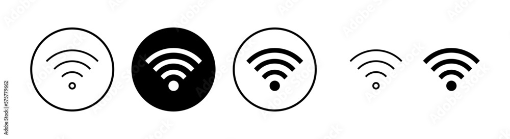 Wifi icon vector illustration. signal sign and symbol. Wireless icon Wifi icon vector illustration. signal sign and symbol. Wireless icon