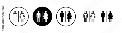 Toilet icon vector illustration. Girls and boys restrooms sign and symbol. bathroom sign. wc, lavatory