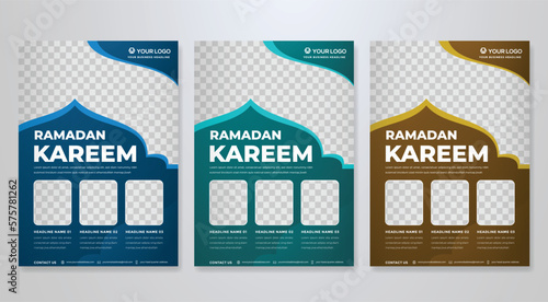 ramadan kareem flyer template with islamic background and arabian style use for iftar party, ramadan mubarak, eid mubarak, ramadan sale poster