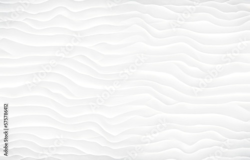 White wavy layers blank textured background. Abstract lines pattern closeup. AI © avextra