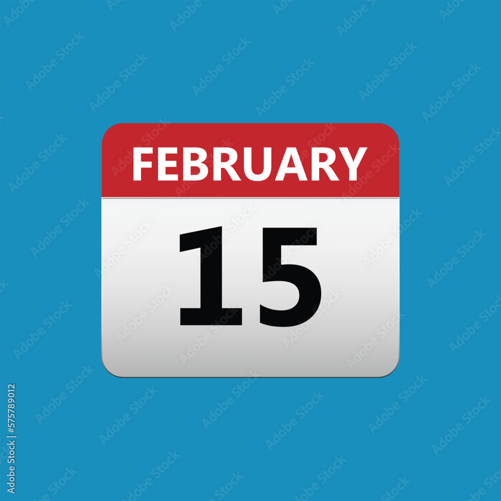 February 15 Concept Design. Vector Illustration. February 15 Concept Design. Vector Illustration.