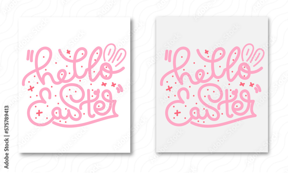 Hello Easter Printable Vector Crafts. Hello Easter Printable Vector Crafts.
