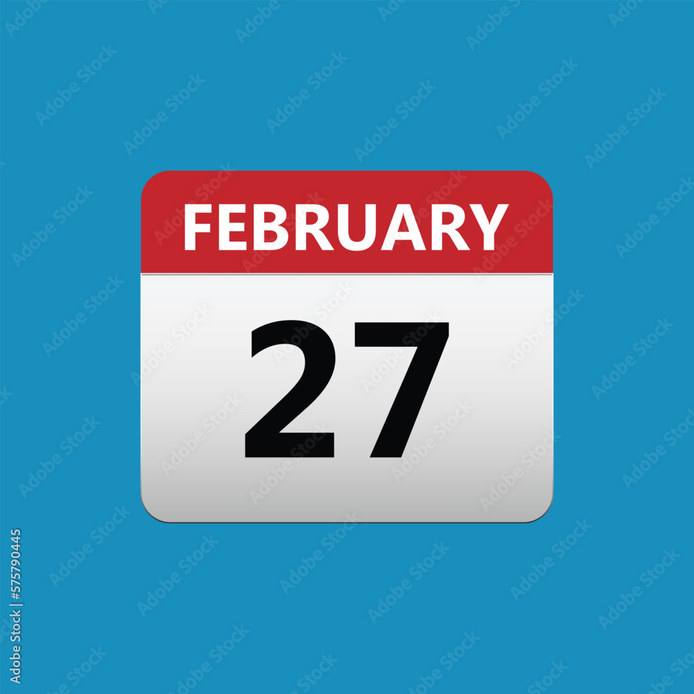 February 27 Concept Design. Vector Illustration. February 27 Concept Design. Vector Illustration.