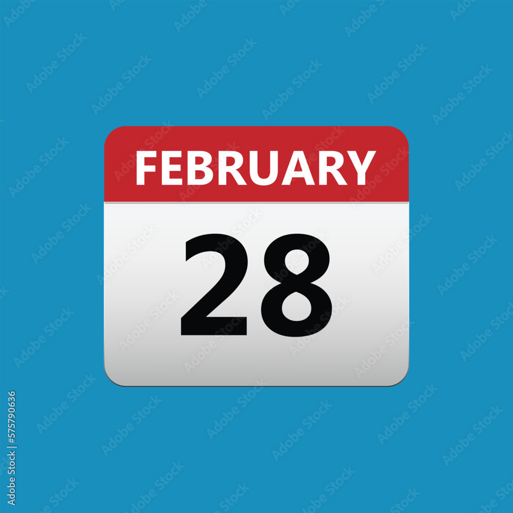 February 28 Concept Design. Vector Illustration. February 28 Concept Design. Vector Illustration.
