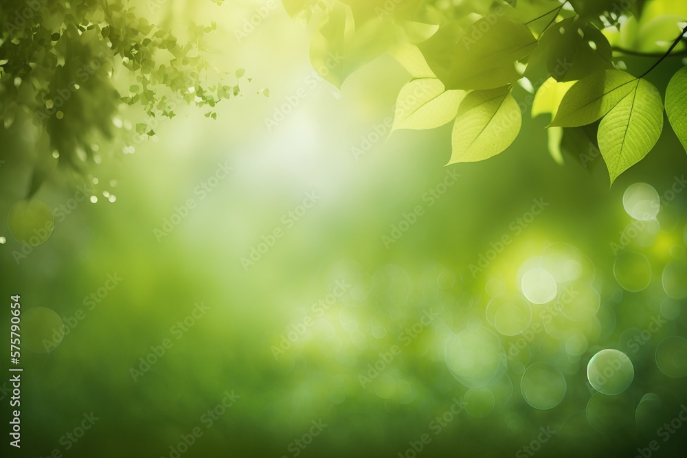 Obraz premium Summer Nature Background Scene. AI generative.