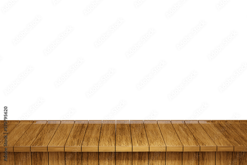 Wooden table, wood table top front view 3d render isolated Wooden table, wood table top front view 3d render isolated