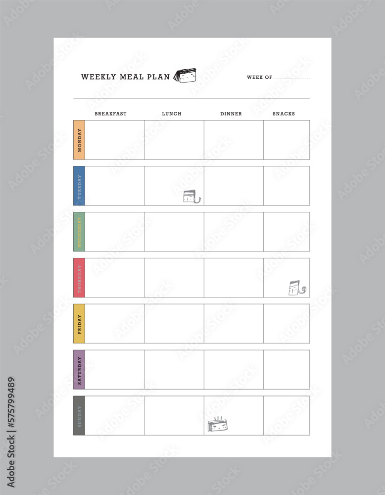 Meal plan Planner. Cute style with Sean and Sea partners. Plan your day make dream happen. Meal plan Planner. Cute style with Sean and Sea partners. Plan your day make dream happen.