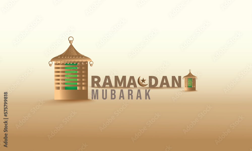 Ramadan Kareem greeting. islamic design, gold color,card, ramadan background