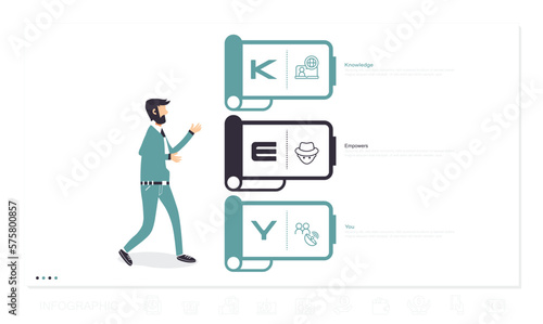 Business Infographic design template Vector with icons and three options or steps. Can be used for process diagram, presentations, workflow layout, banner, flow chart, icons.