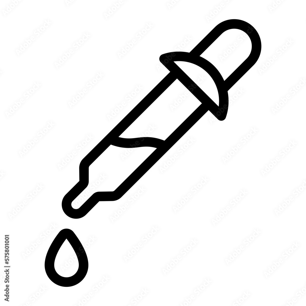 dropper line icon dropper line icon