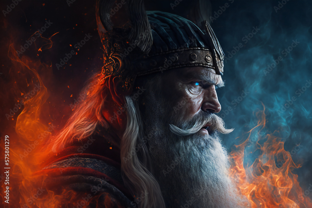 Odin (Wotan) the all-father, the ruler of the Aesir - god of knowledge, wisdom, and of war - German Mythologies - Generative AI Odin (Wotan) the all-father, the ruler of the Aesir - god of knowledge, wisdom, and of war - German Mythologies - Generative AI