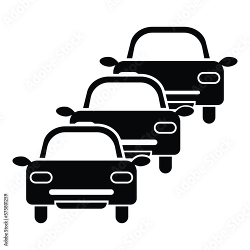Traffic jam icon design template