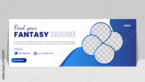 real estate social facebook cover, estate facebook home sale, real estate home sale, facebook, Instagram post, 
banner design template, elegant, house sale facebook cover