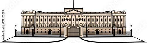 buckingham palace vector design art