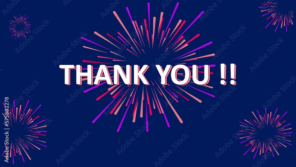 Thank You Slide Background For PowerPoint Stock Illustration Adobe Stock