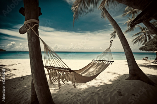 beach hammock relax time - wallpaper