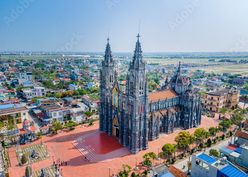 Cuadro en lienzo Hung Nghia Church - location: Namdinh, Vietnam