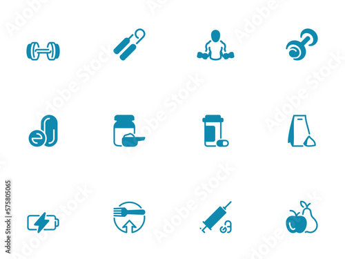 Simple vector icon on a theme sports and sports supplements