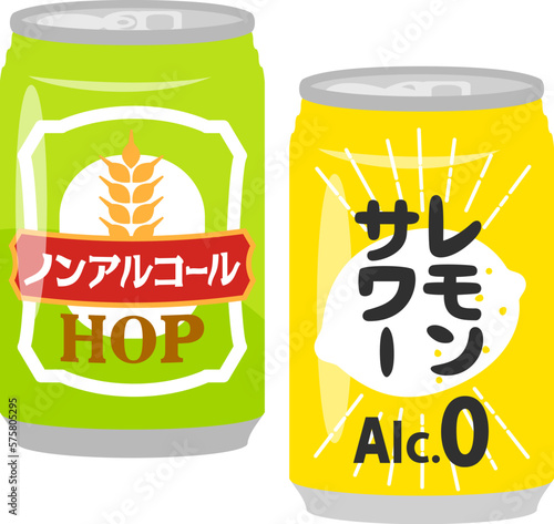 ノンアルコールの缶飲料
