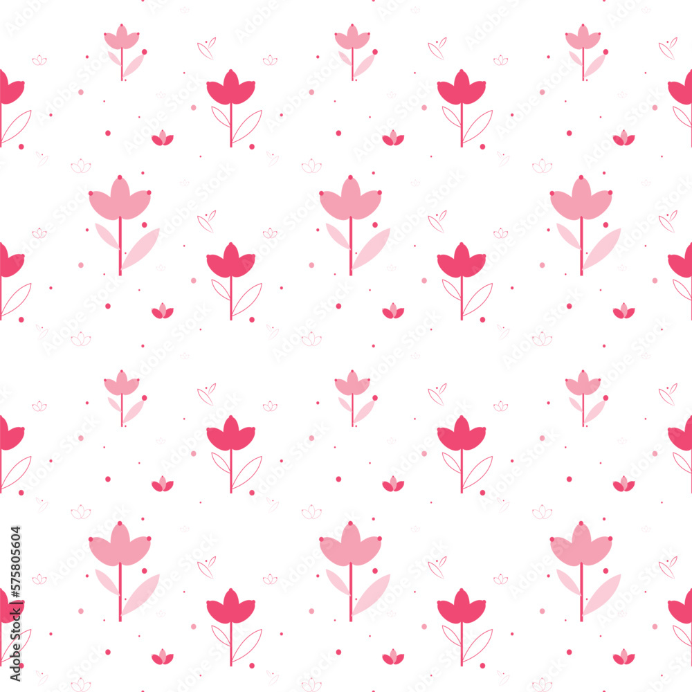 Design collection flower modern trend style. Fabric pattern seamless patterns.