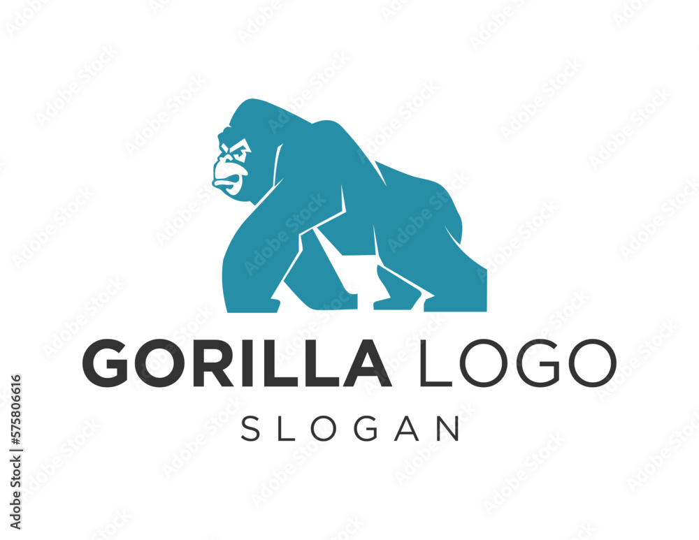 Obraz premium Logo about Gorilla on a white background. created using the CorelDraw application.