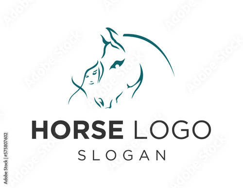 Logo about Horse on a white background. created using the CorelDraw application.