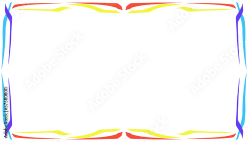Abstract background with colorful texture frame border