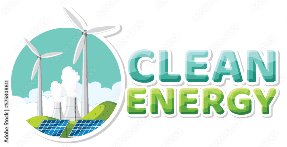 Alternative clean energy vector concept Alternative clean energy vector concept