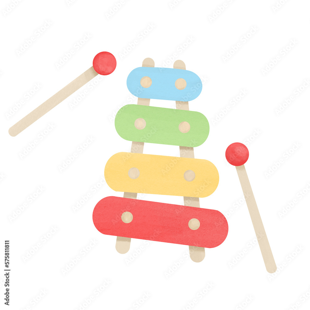 wooden xylophone isolated on white, hand drawn musical instrument, xylophone illustration art wooden xylophone isolated on white, hand drawn musical instrument, xylophone illustration art