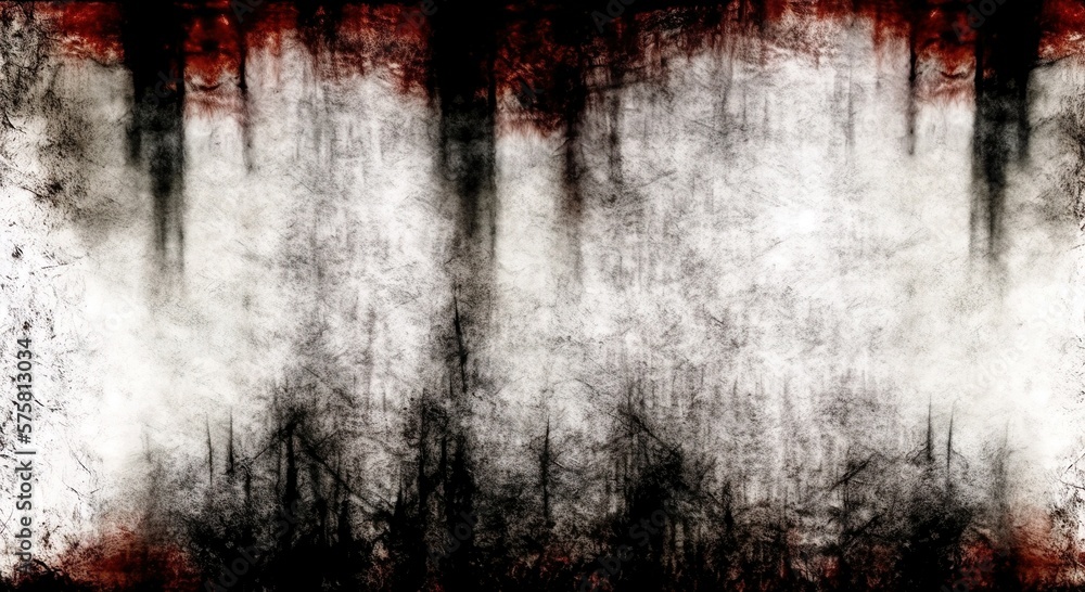 Horror texture white background with space for design Generative AI