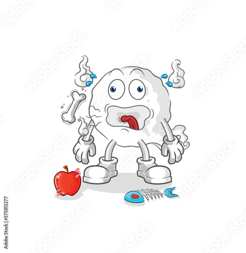 ghost burp mascot. cartoon vector
