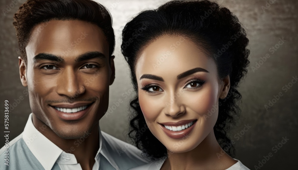 Empowering Confidence and Relationship in the Workplace: Celebrating National Couple's Day with Diversity Inclusivity in the Industry with Multiracial Dentist Couple (generative AI Empowering Confidence and Relationship in the Workplace: Celebrating National Couple's Day with Diversity Inclusivity in the Industry with Multiracial Dentist Couple (generative AI