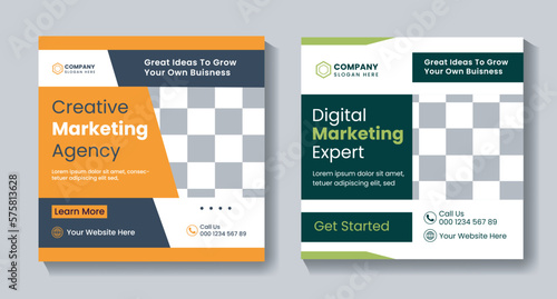 Digital Marketing Social Media Banner template, professional and fully editable