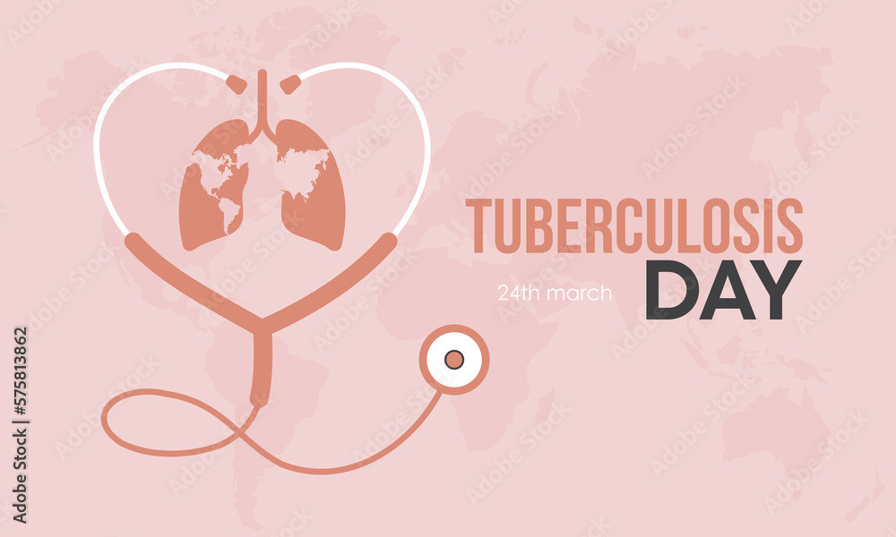World Tuberculosis Day. Global epidemic of tuberculosis and efforts to eliminate the disease illustration concept observed on March 24