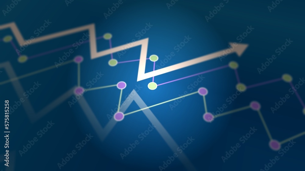 abstract financial background with arrows and chart graphs on blue background abstract financial background with arrows and chart graphs on blue background
