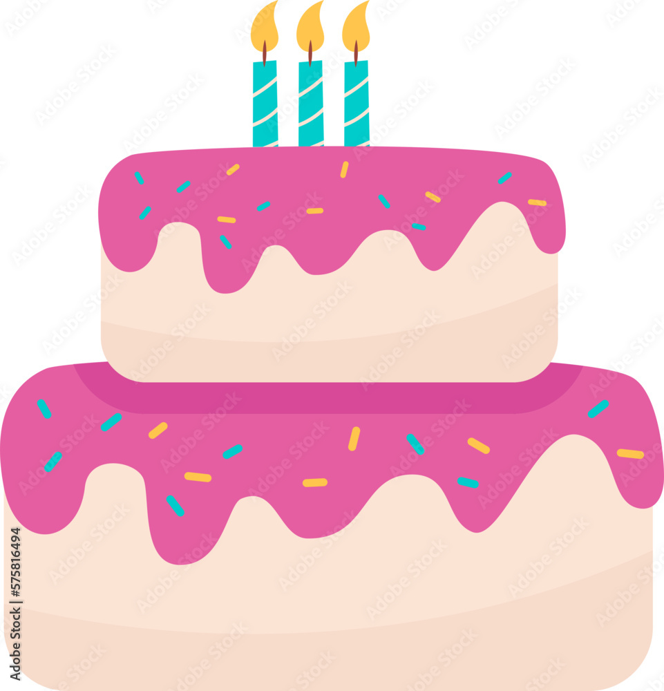 Birthday Cake Illustration Birthday Cake Illustration