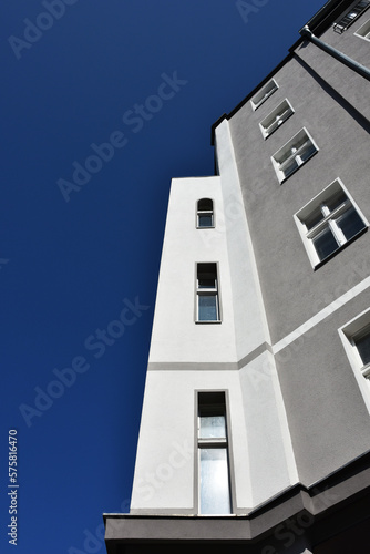 Low angle view of tenement house in Berlin
